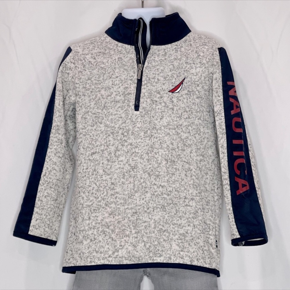 NAUTICA KNIT FLEECE PULLOVER SWEATER